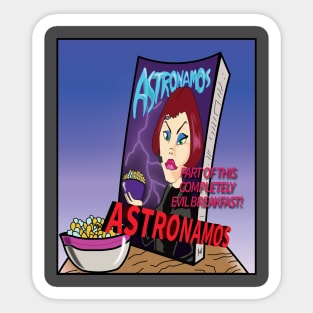 Astronamos Cereal Sticker